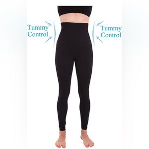 High Waisted Compression Leggings Lululemon Fabletics style - Black, Small